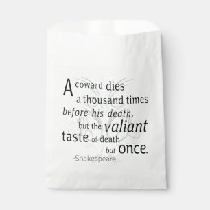Bolsa De Papel El Valiant muere pero una vez Shakespeare