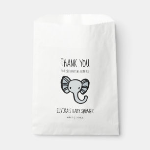 Bolsa De Papel elefante azul lindo Ducha bebé