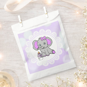 Bolsa De Papel Elefante de púrpura cúrcuta