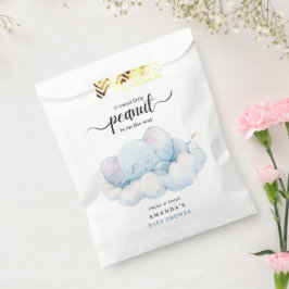 Bolsa De Papel Elefante durmiente Baby Shower, Boy Baby Shower