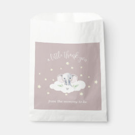 Bolsa De Papel Elefante Rosa de Little Peanut Baby Shower