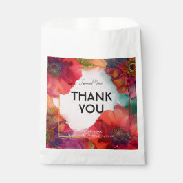 Bolsa De Papel Elegancia de Pétalo Escarlata