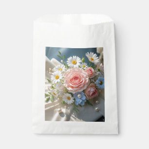 Bolsa De Papel Elegancia floral atemporal se encuentra con romanc