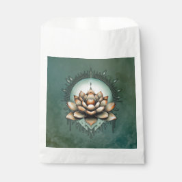 Bolsa De Papel Elegancia meditativa. Flor de loto exquisita