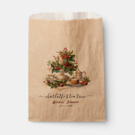 Bolsa De Papel Elegant Christmas Bridal Shower Tea Time Party