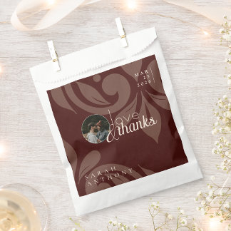 Bolsa De Papel Elegant Classic Chic Damask Photo Wedding