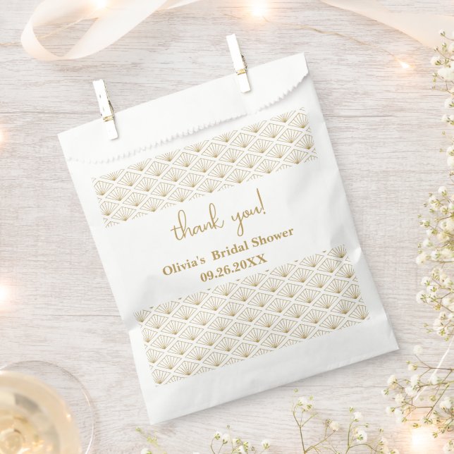 Bolsa De Papel Elegant Japanese Bridal Shower (Cortado)