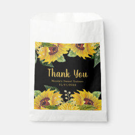 Bolsa De Papel Elegant Sunflowers and Foliage Sweet Sixteen
