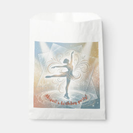 Bolsa De Papel Elegant Winter Ice Skating Birthday 