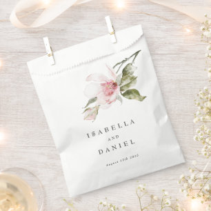 Bolsa De Papel Elegante acuarela Magnolia Boda floral