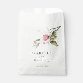 Bolsa De Papel Elegante acuarela Magnolia Boda floral