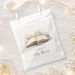 Bolsa De Papel Elegante acuarela Un nuevo capítulo de Baby Shower