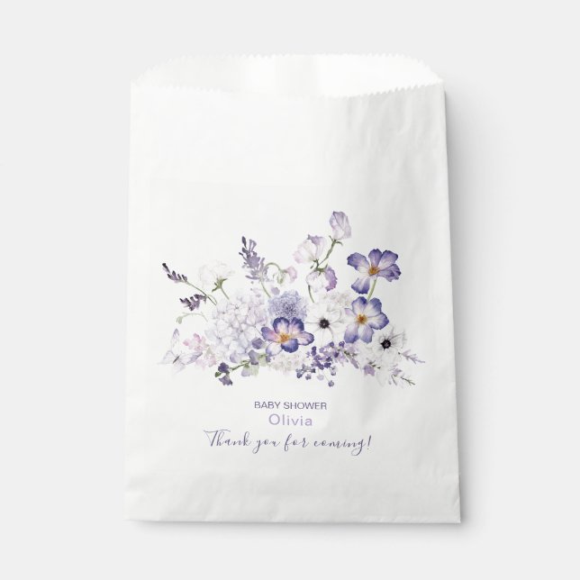 Bolsa De Papel Elegante acuarela Woodland fiesta Baby Ducha Favo (Anverso)