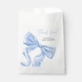 Bolsa De Papel Elegante Baby Shower Blue Bow