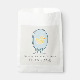 Bolsa De Papel Elegante Baby Shower de cinta dudosa de caucho