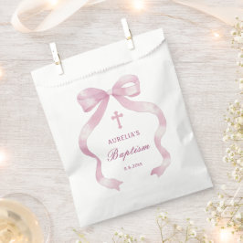 Bolsa De Papel Elegante bautismo de vacas rosadas