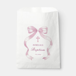 Bolsa De Papel Elegante bautismo de vacas rosadas