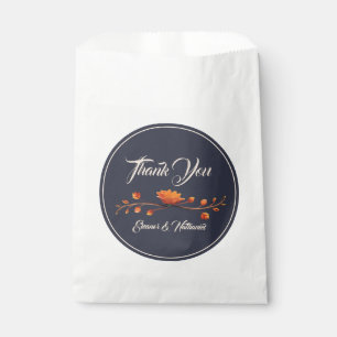 Bolsa De Papel Elegante Boda de Agradecimiento Floral Gótico 3D