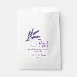 Bolsa De Papel Elegante Boda de Flores Lilac
