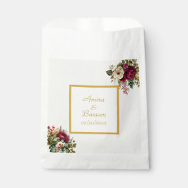 Bolsa De Papel Elegante Boda de Rosas florales