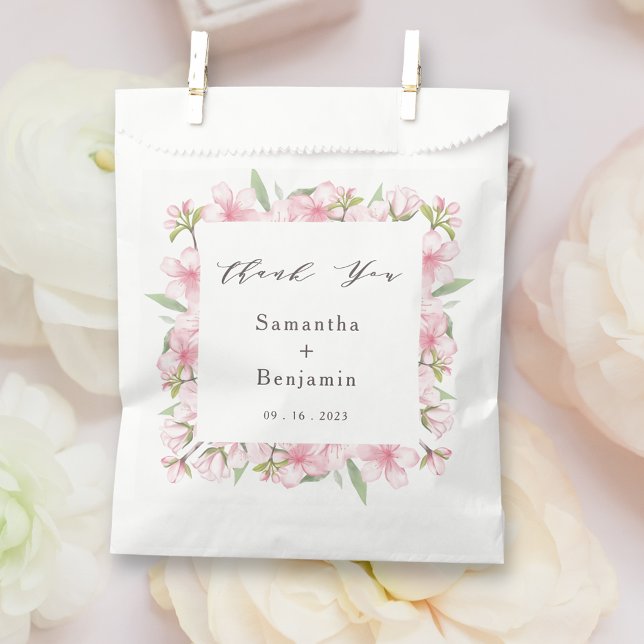 Bolsa De Papel Elegante Boda floral (Subido por el creador)