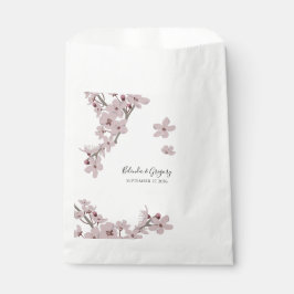 Bolsa De Papel Elegante Boda Floral Cherry Blossom