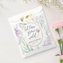 Bolsa De Papel Elegante Boda Floral Magnolia