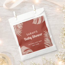 Bolsa De Papel Elegante Boho Tropical deja Baby Shower