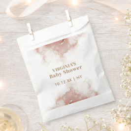 Bolsa De Papel Elegante Boho Watercolor Agate Gold Baby Shower
