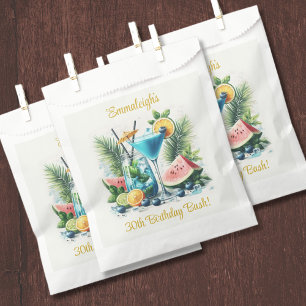 Bolsa De Papel Elegante Brunch Blueberry 30° cumpleaños