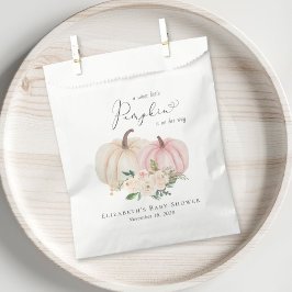 Bolsa De Papel Elegante Calabaza Beber Floral Rosa