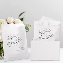 Bolsa De Papel Elegante caligrafía Boda de lujo elegante