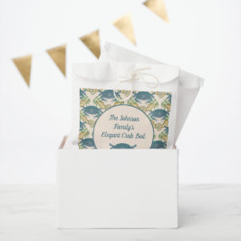 Bolsa De Papel Elegante Cangrejo Festín-Acuarela Cangrejos Azules