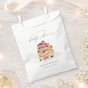 Bolsa De Papel Elegante Cute Fruit Pancake Watercolor Baby Shower
