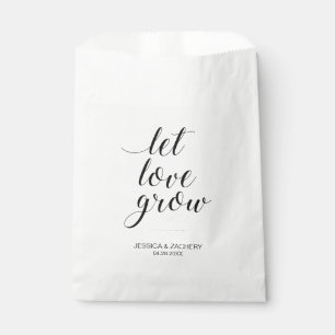 Bolsa De Papel Elegante Dejar Que El Amor Creciente Semillas Favo