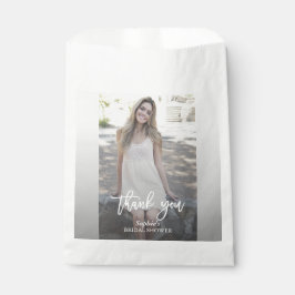 Bolsa De Papel Elegante ducha de novia con foto personalizada