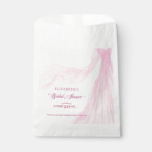 Elegante ducha de novia suave rosa rosa