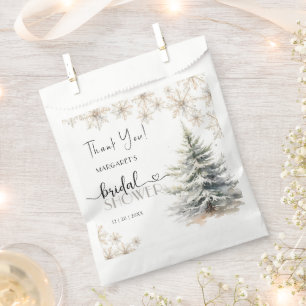Bolsa De Papel Elegante ducha de novias de invierno