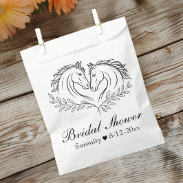 Bolsa De Papel Elegante ducha de novias rústica de caballos occid