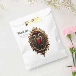 Bolsa De Papel Elegante emblema de lujo del corazón