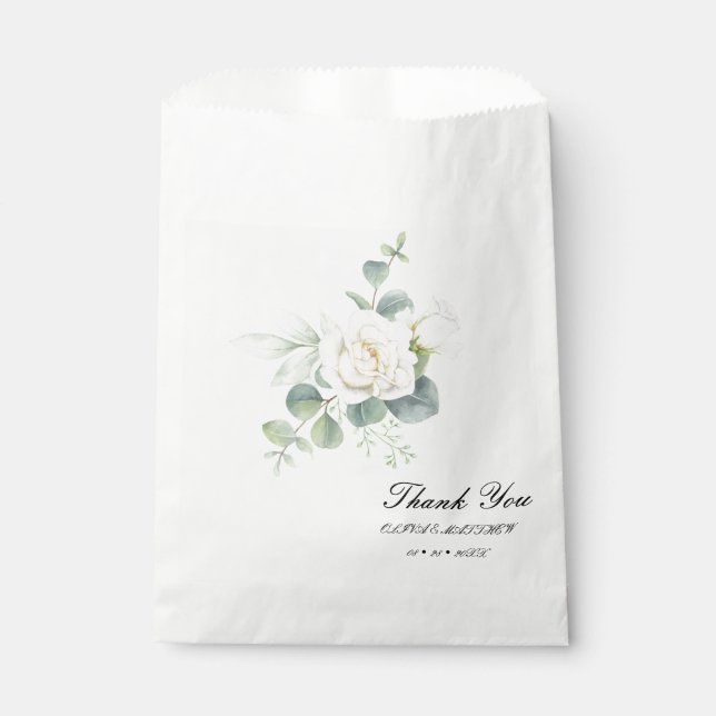 Bolsa De Papel Elegante eucalipto Boda botánico de verano (Anverso)