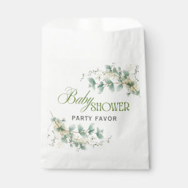 Bolsa De Papel Elegante Eucalyptus Sexo Neutral Baby Shower