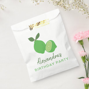 Bolsa De Papel Elegante Fiesta de cal verde
