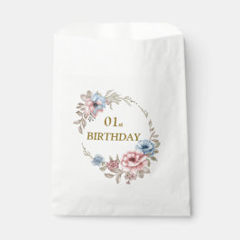 Bolsa De Papel Elegante fiesta de cumpleaños floral