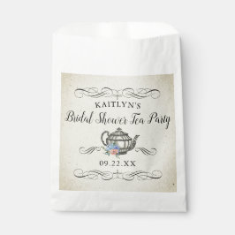 Bolsa De Papel Elegante Fiesta de té vintage | Ducha de novia