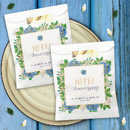 Bolsa De Papel Elegante Fiesta del 10º aniversario de la Hydrange