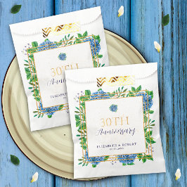 Bolsa De Papel Elegante Fiesta del 30 aniversario de la Hydrangea