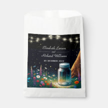 Elegante Firefly Rustic Wedding Invitación