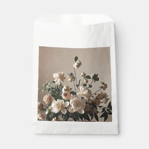Bolsa De Papel Elegante floral suave delicado inspirado en el vin