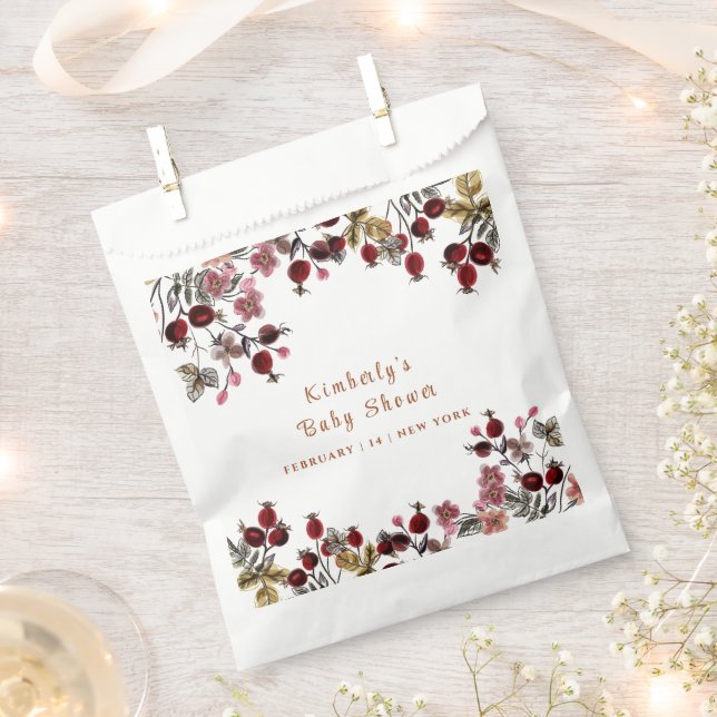 Bolsa De Papel Elegante florecimiento de flores silvestres Baby S (Cortado)